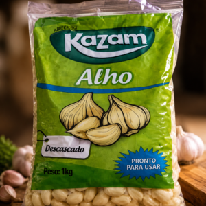 Pacote de alho descascado 1KG